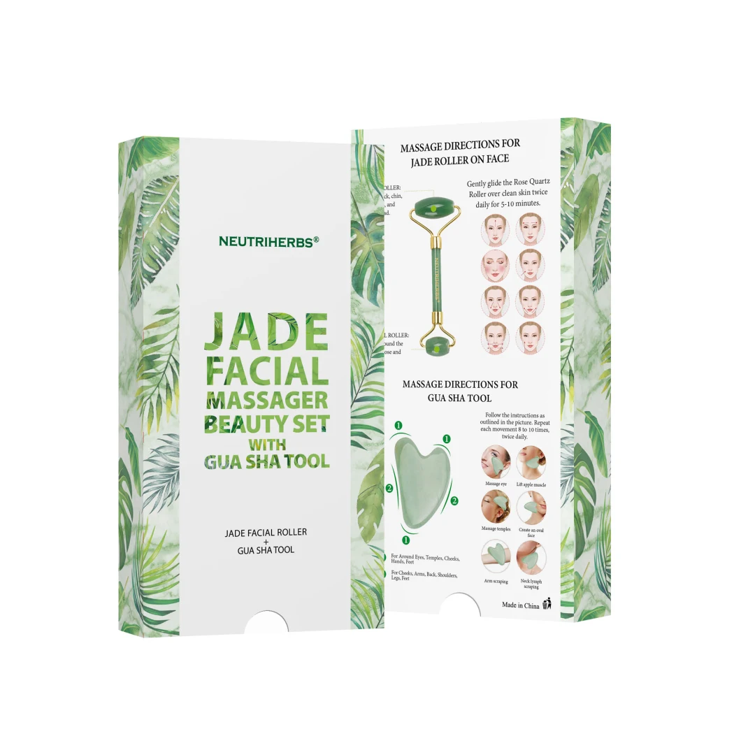 Beauty Products Skin Care Facial Massager Private Label Green Aventurine Jade Roller