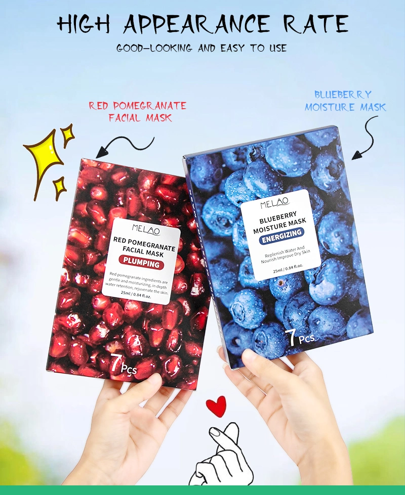 Customized Breathable Fruit Whitening Moisturizing Sheet Multipurpose Facial Mask Skin Care