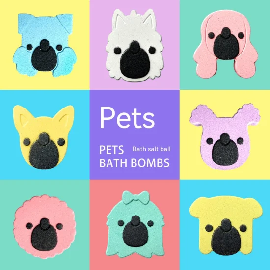 Заводской OEM соляной шарик для ванн для собак и кошек, спа для ванн для домашних животных